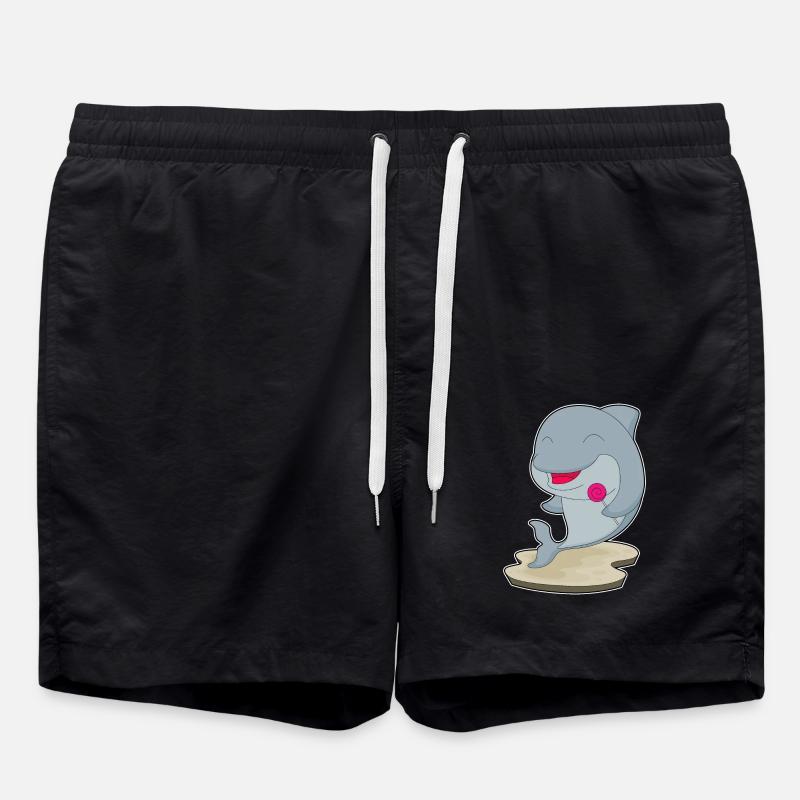Dolphin lollipop - Swim Trunks - black