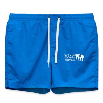 Juste une fille qui aime les éléphants Cool Animal Heart - Short de bain - cobalt blue - Devant