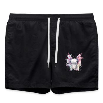 Axolotl Motif Tail Lurch Animal Lover Headphones - Swim Trunks - black - Front - AI Model Male 185 light (185cm)
