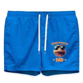 Dragon barbu disant papa drôle dragon barbu cadeau - Short de bain - cobalt blue - Devant