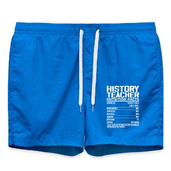 Geschichte Lehrer Nährwertangaben | Geschichtslehrer - Badeshorts - Cobalt blue - Vorne