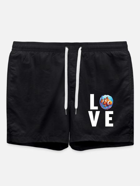 Clownfish Clownfische Clownfisch - Badeshorts - Schwarz