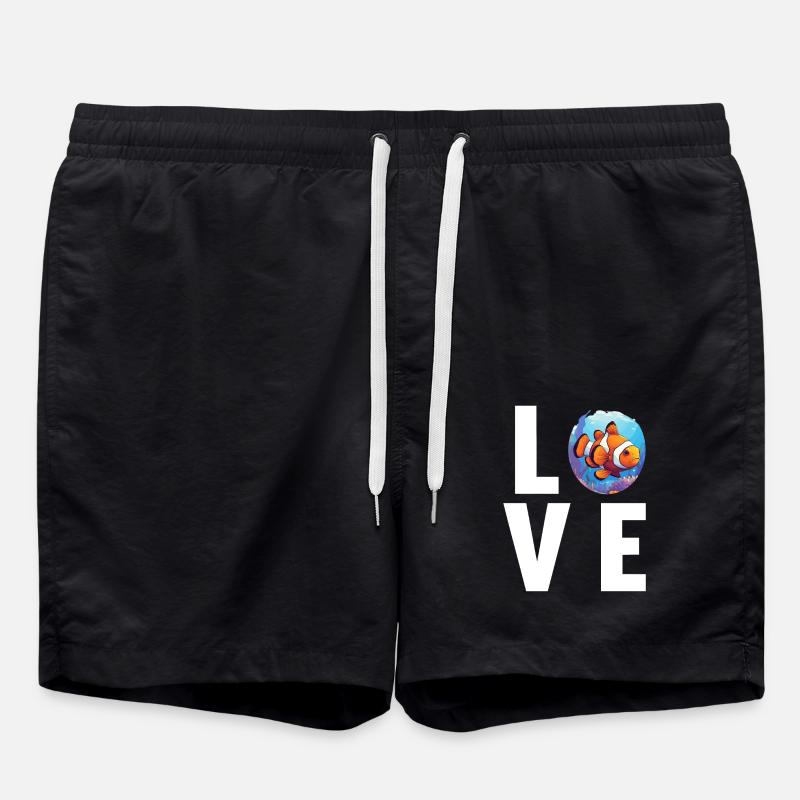 Clownfish Clownfische Clownfisch - Badeshorts - Schwarz