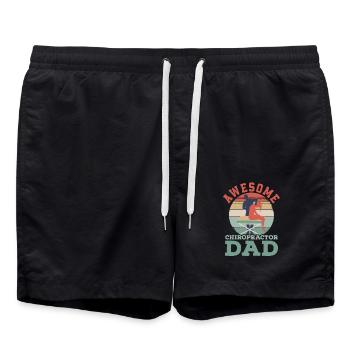 Super chiropraticien papa physiothérapeute Chirop - Short de bain - noir - Devant - AI Model Male 185 light (185cm)