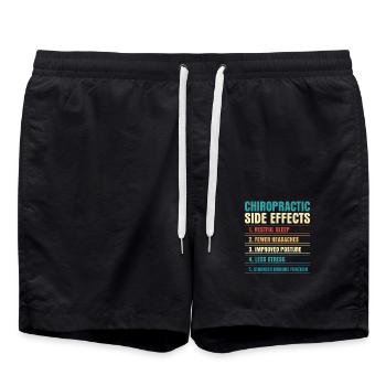 Effets secondaires de la chiropratique Physiothérapeute Chiro - Short de bain - noir - Devant - AI Model Male 185 light (185cm)