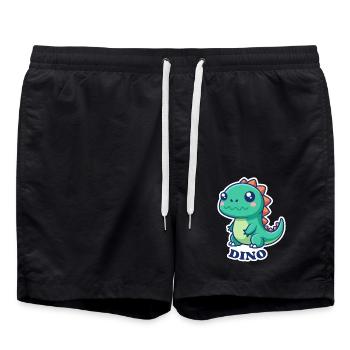 DINOSAURE - Short de bain - noir - Devant - AI Model Male 185 light (185cm)
