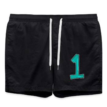 Numéro 1 Numéro Gagnant Premier Gagnant - Short de bain - noir - Devant - AI Model Male 185 light (185cm)