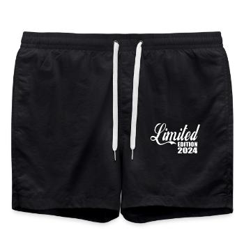 Limited Edition 2024 - Swim Trunks - black - Front - AI Model Male 185 light (185cm)