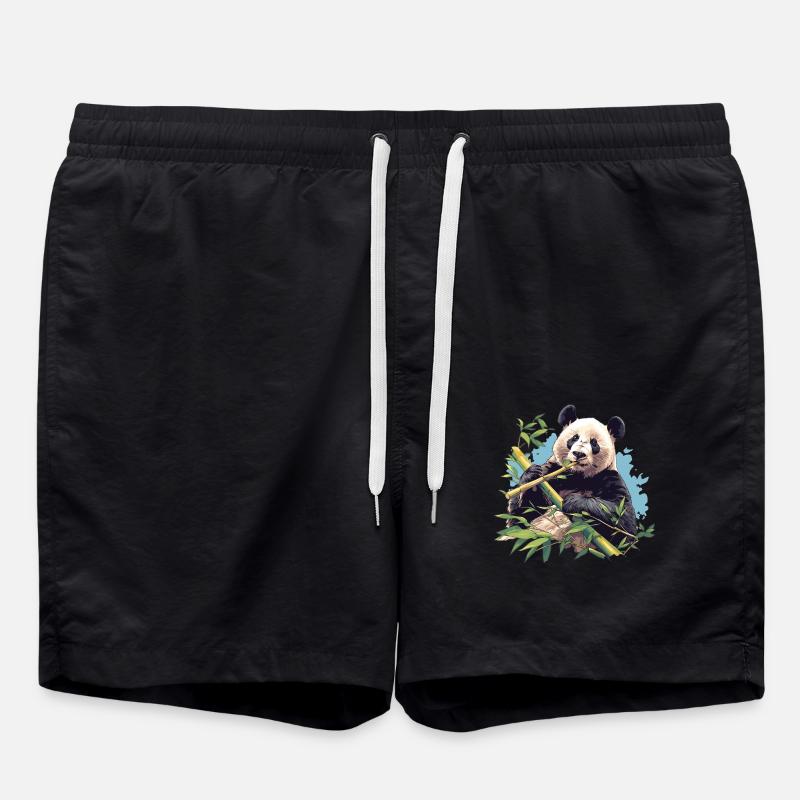Panda gigante Große Panda Großer Panda - Costume a pantaloncino - nero