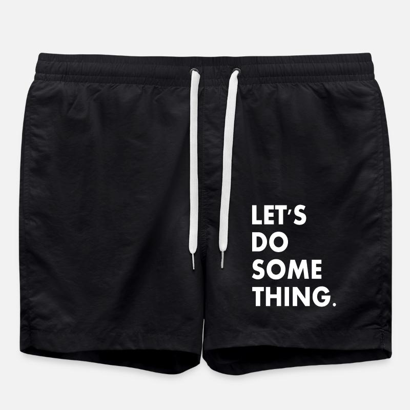 lets do something - Swim Trunks - black