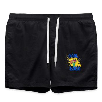 cool dodo - Swim Trunks - black - Front - AI Model Male 185 light (185cm)