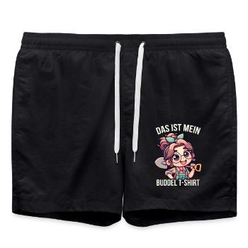 Garten Geschenk Gärtnerin Geburtstag Geschenk - Badeshorts - Schwarz - Vorne - AI Model Male 185 light (185cm)