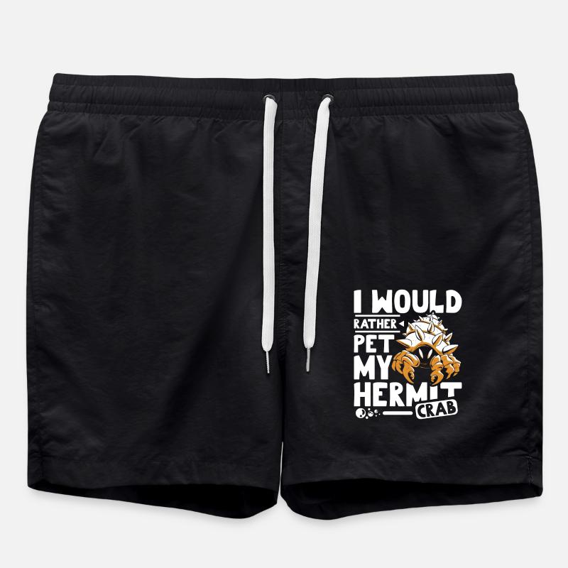 Je préfère caresser mon bernard-l’ermite - Short de bain - noir