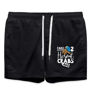 J’étais normal il y a 2 bernard-l’ermite - Short de bain - noir - Devant - AI Model Male 185 light (185cm)