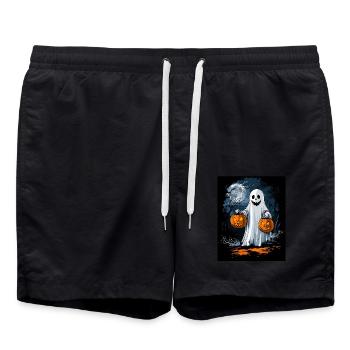 Halloween Gift Women Spirit Men Kids Decoration - Swim Trunks - black - Front - AI Model Male 185 light (185cm)