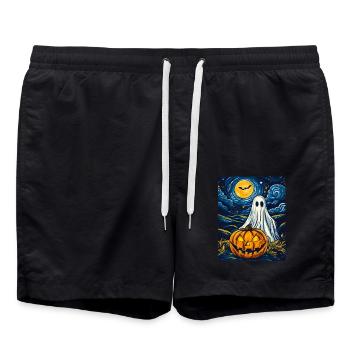 Halloween Gift Women Spirit Men Kids Decoration - Swim Trunks - black - Front - AI Model Male 185 light (185cm)