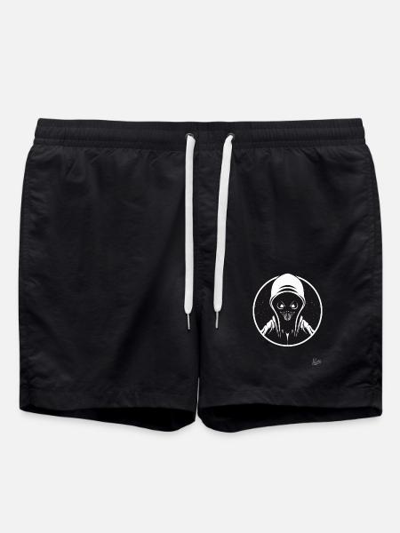 Nasty Space Alien - Swim Trunks - black
