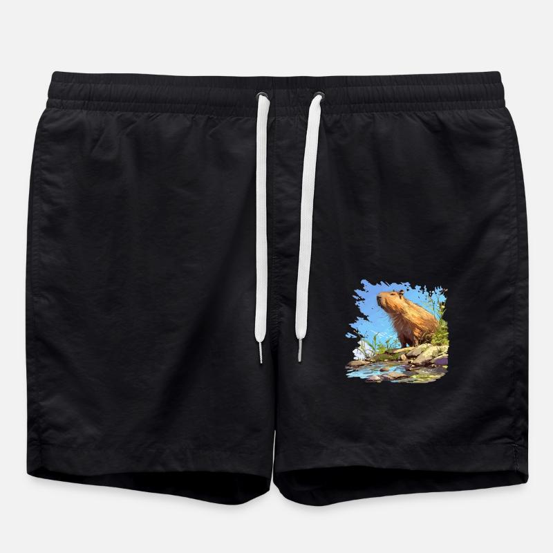 Capybaras Capybara - Short de bain - noir