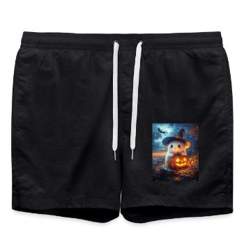 Halloween Geschenk Frauen Geist Männer Kinder Deko - Short de bain - noir - Devant - AI Model Male 185 light (185cm)