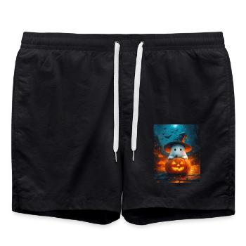 Halloween Gift Women Spirit Men Kids Decoration - Swim Trunks - black - Front - AI Model Male 185 light (185cm)