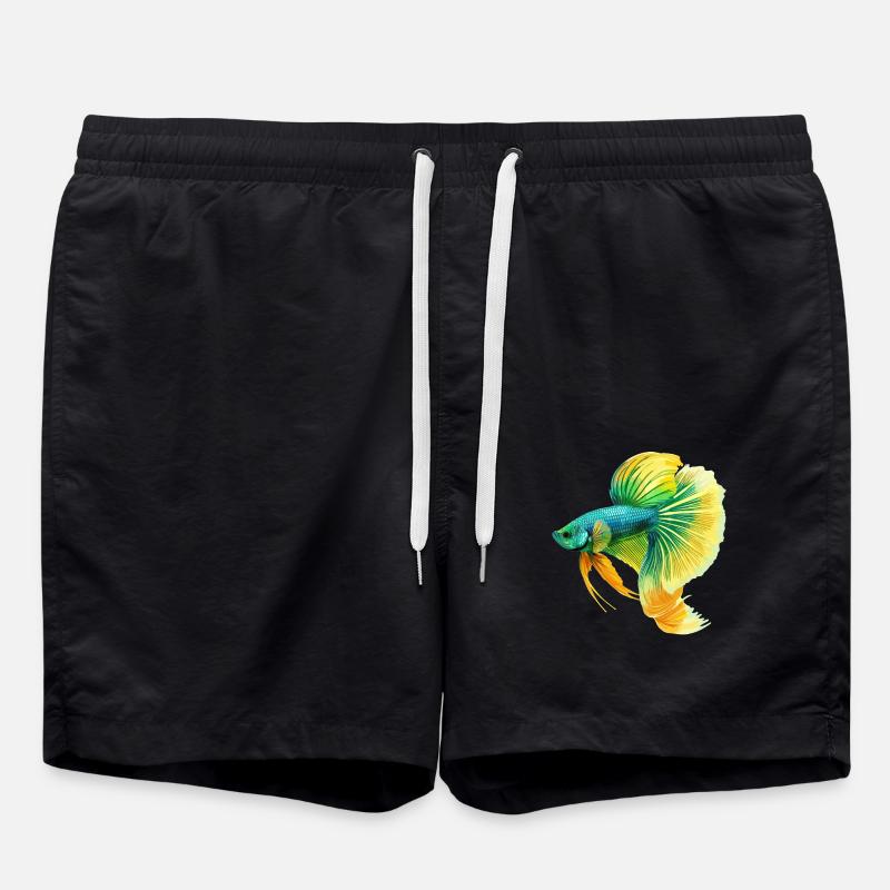 Bettas Betta Poisson Betta - Short de bain - noir