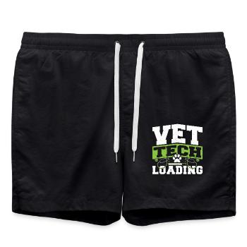 Vétérinaire Technicien vétérinaire Technicien vétérinaire Chargement - Short de bain - noir - Devant - AI Model Male 185 light (185cm)