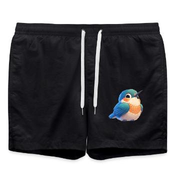 Hummingbird Kolibris Kolibri - Badeshorts - Schwarz - Vorne - AI Model Male 185 light (185cm)