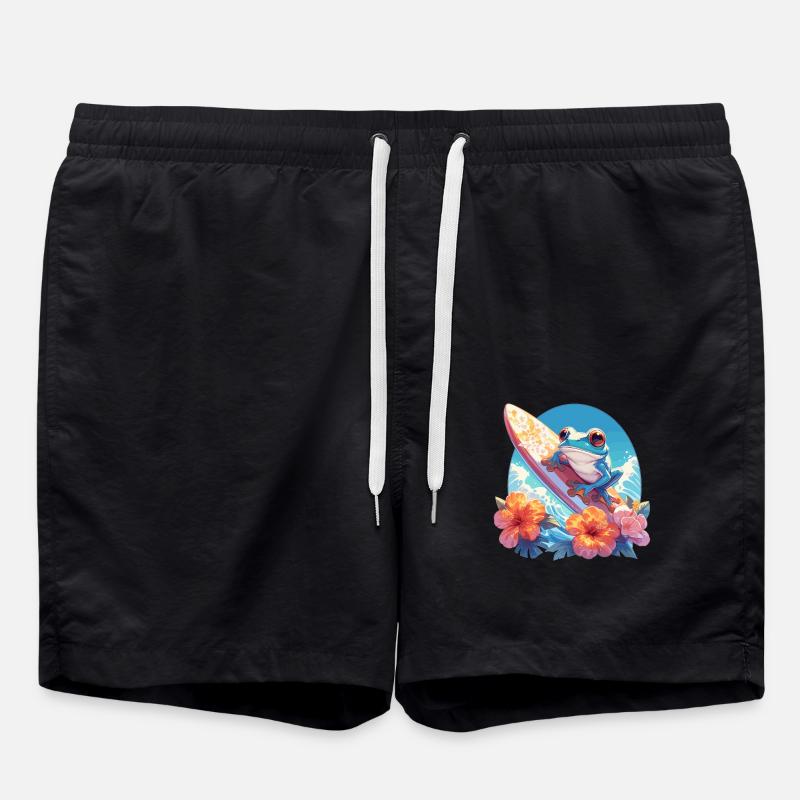 Tree Frog Laubfrösche Laubfrosch - Swim Trunks - black