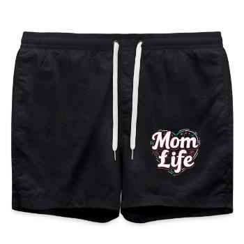 MOM LIFE - Swim Trunks - black - Front - AI Model Male 185 light (185cm)