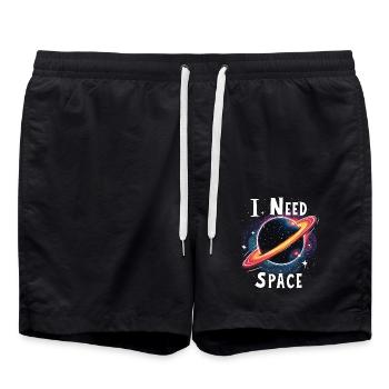 J’AI BESOIN D’ESPACE - Short de bain - noir - Devant - AI Model Male 185 light (185cm)