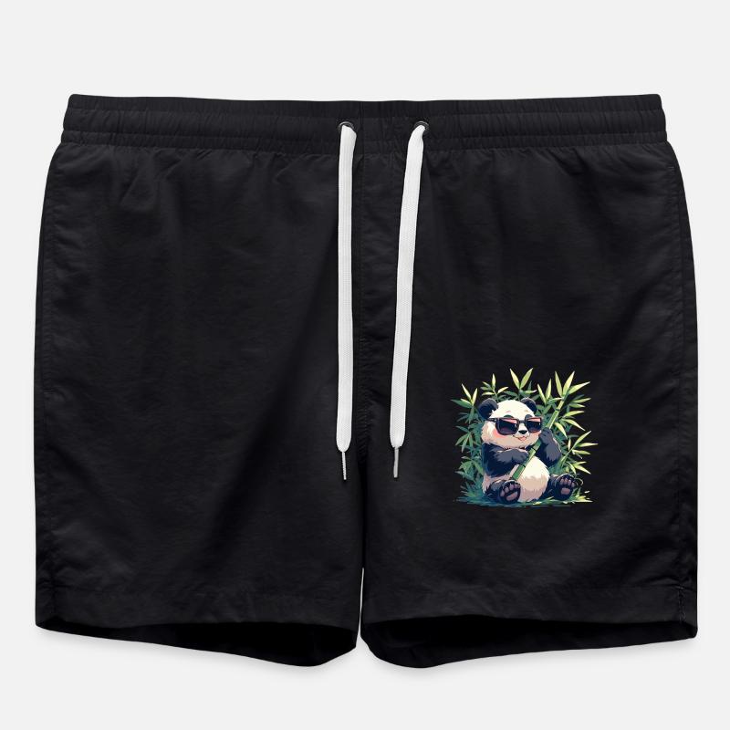 Pandas Panda - Swim Trunks - black