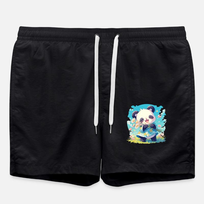 Pandas Panda - Swim Trunks - black