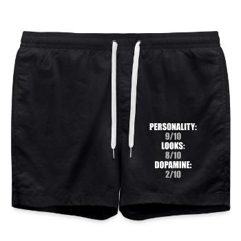 Drôle de sensibilisation à la maladie de Parkinson - Short de bain - noir - Devant - AI Model Male 185 light (185cm)