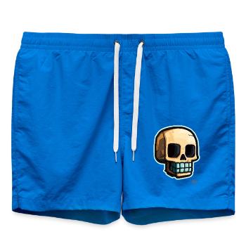 Édition Big Smile : Crâne de pixels Crâne - Short de bain - cobalt blue - Devant