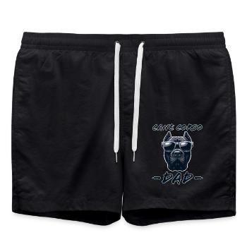 Cane Corso Italiano Papa Papa Cane Corso Cadeau - Short de bain - noir - Devant - AI Model Male 185 light (185cm)
