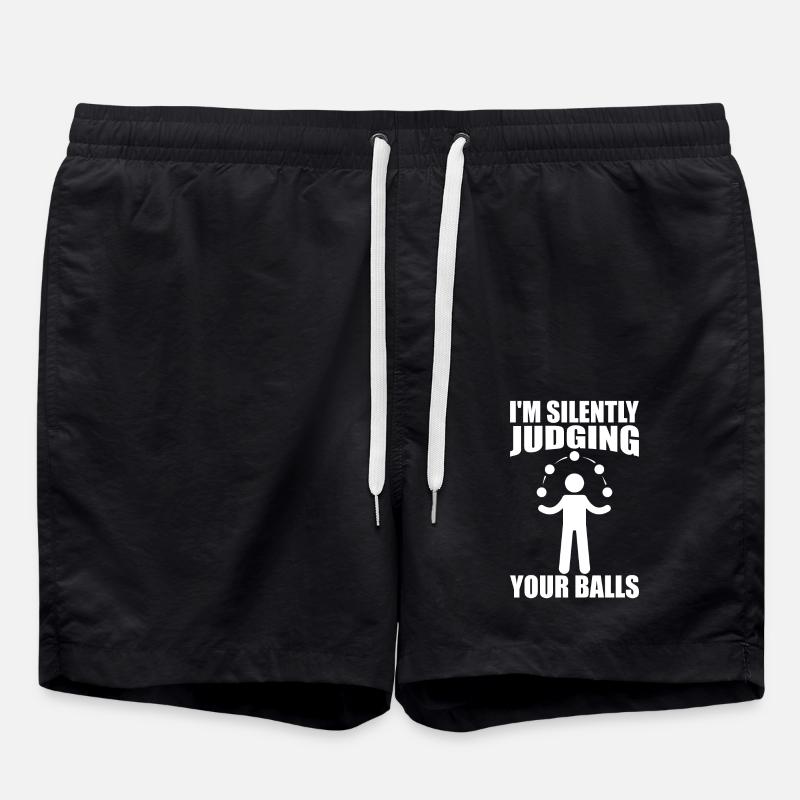Lustiger Jongleur - Badeshorts - Schwarz