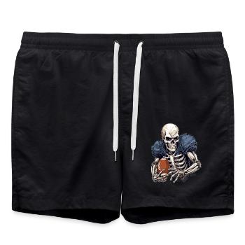 Football américain Skeleton Football Halloween - Short de bain - noir - Devant - AI Model Male 185 light (185cm)