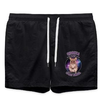 Quokka Spruch Australien Lustiges Quokka Geschenk - Badeshorts - Schwarz - Vorne - AI Model Male 185 light (185cm)