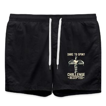 Amateur de baby-foot Retro Foosball Guy - Short de bain - noir - Devant - AI Model Male 185 light (185cm)