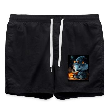 Halloween Gift Women Elephant Men Kids - Swim Trunks - black - Front - AI Model Male 185 light (185cm)