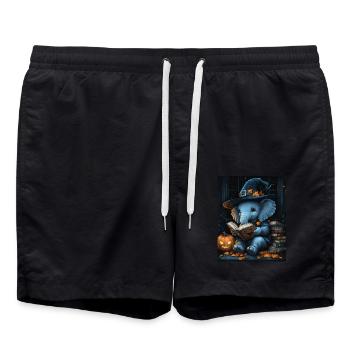 Halloween Gift Women Elephant Men Kids - Swim Trunks - black - Front - AI Model Male 185 light (185cm)