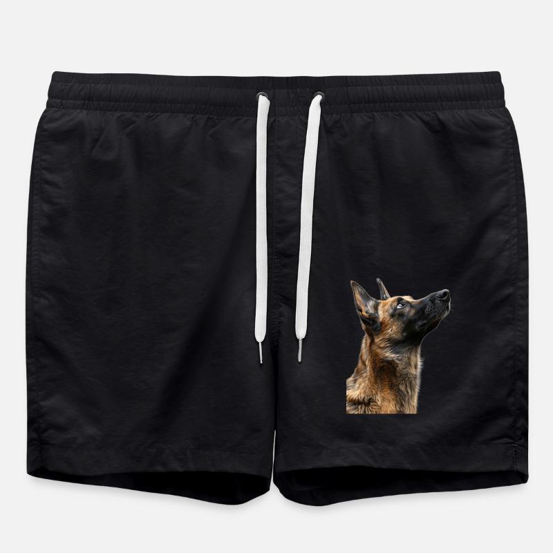 Belgian Malinois - Swim Trunks - black