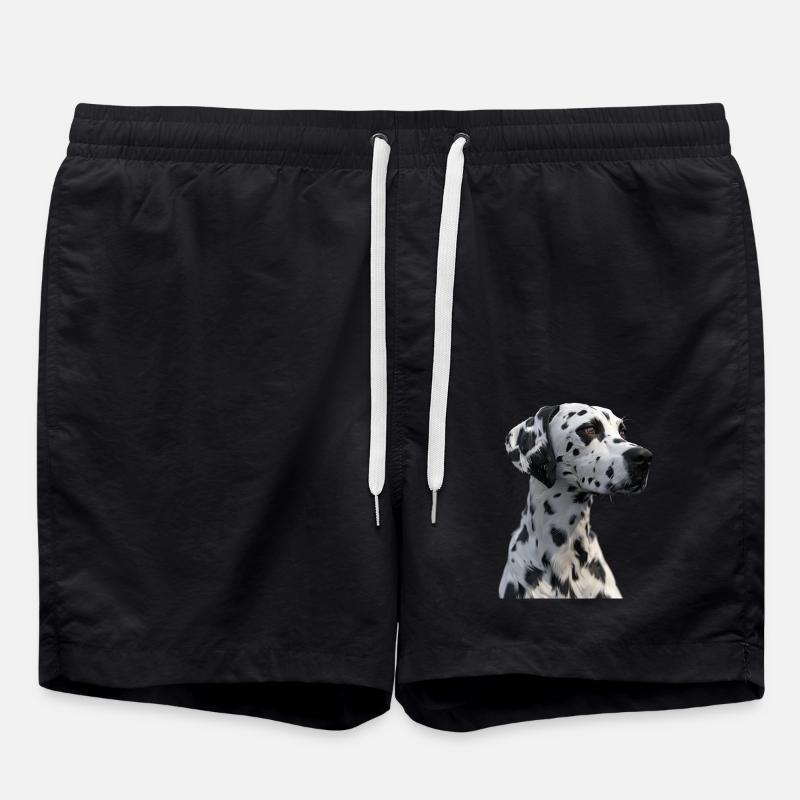 Dalmatian - Swim Trunks - black