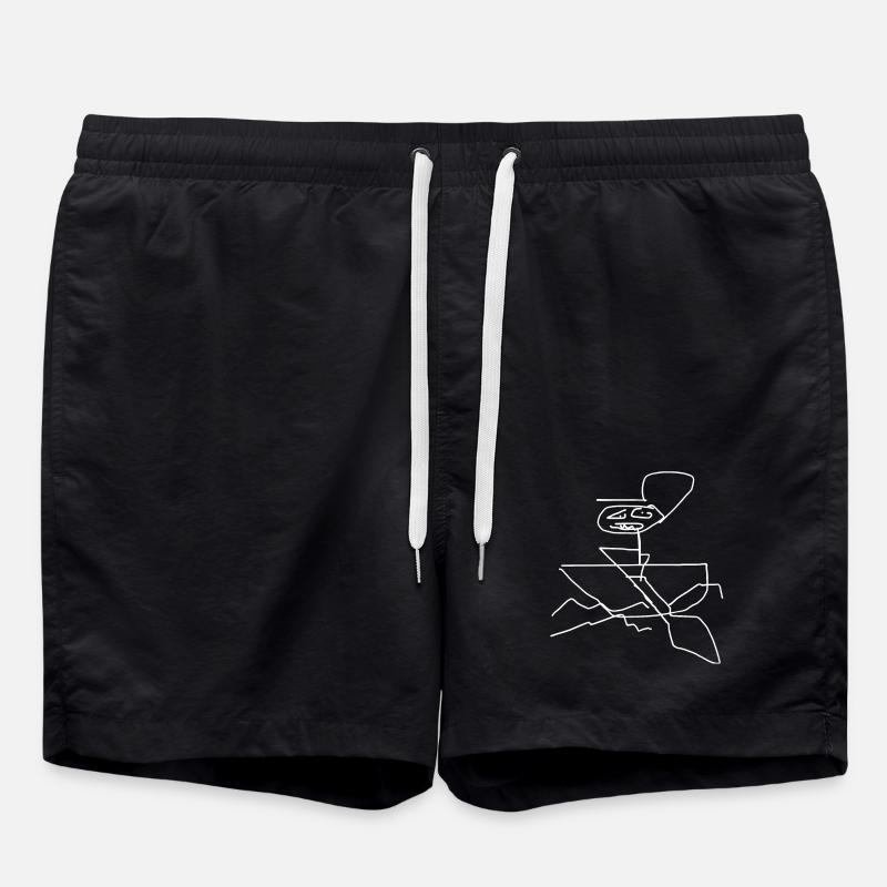 Row - Swim Trunks - black