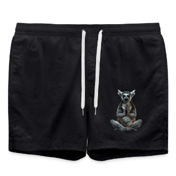Lémurien - Short de bain - noir - Devant - AI Model Male 185 light (185cm)