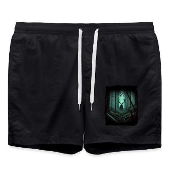 Leshy - Protecteur slave de la forêt - Short de bain - noir - Devant - AI Model Male 185 light (185cm)