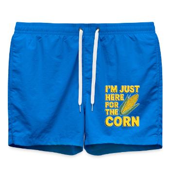 Maïs en épi disant maïs drôle maïs en épi cadeau - Short de bain - cobalt blue - Devant