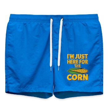 Maïs en épi disant maïs drôle maïs en épi cadeau - Short de bain - cobalt blue - Devant