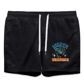 Leguan - Badeshorts - Schwarz - Vorne - AI Model Male 185 light (185cm)