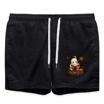 Cadeau d’Halloween Femmes Hommes Enfants Décoration - Short de bain - noir - Devant - AI Model Male 185 light (185cm)